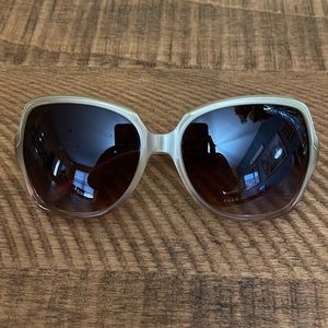 Oliver Peoples Gold Oversized Sunglasses